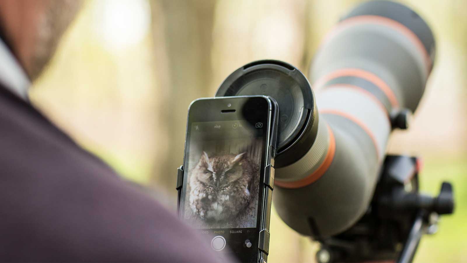 Birding with Phone Skope Digiscope Adapter